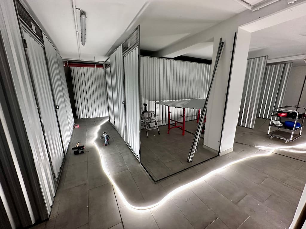 Elektroinstallation Main Lagerraum Self Storage nach Sanierung